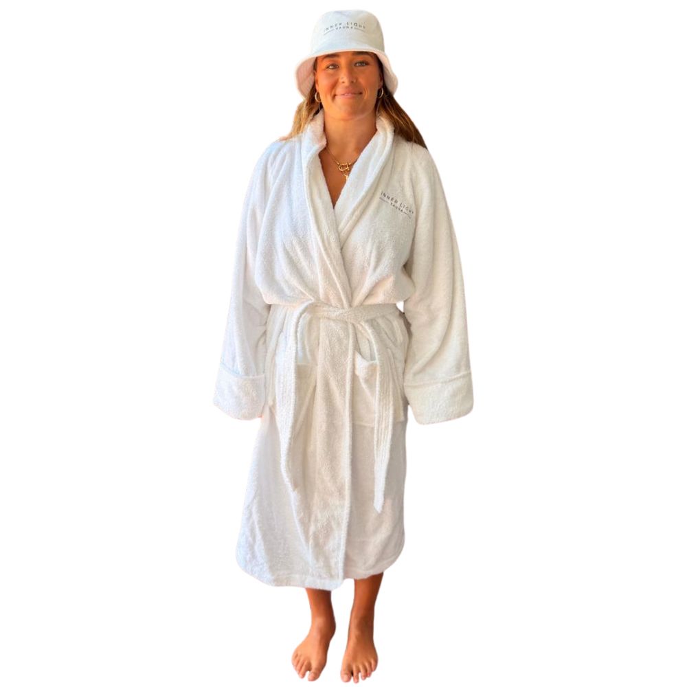Innerlight White Cotton Sauna Robe
