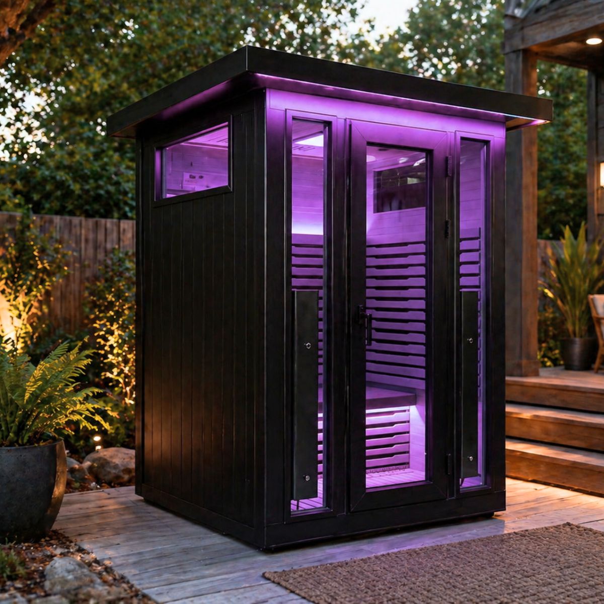 La Mar 2 Outdoor Sauna in Garden
