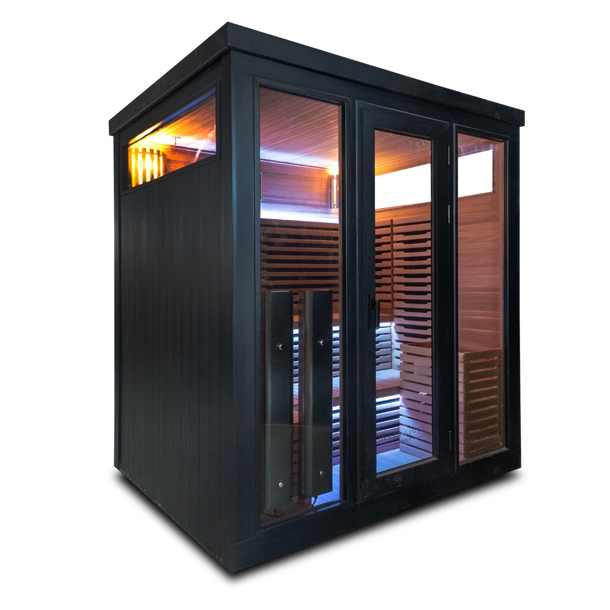 Demfin 6 Hybrid outdoor sauna