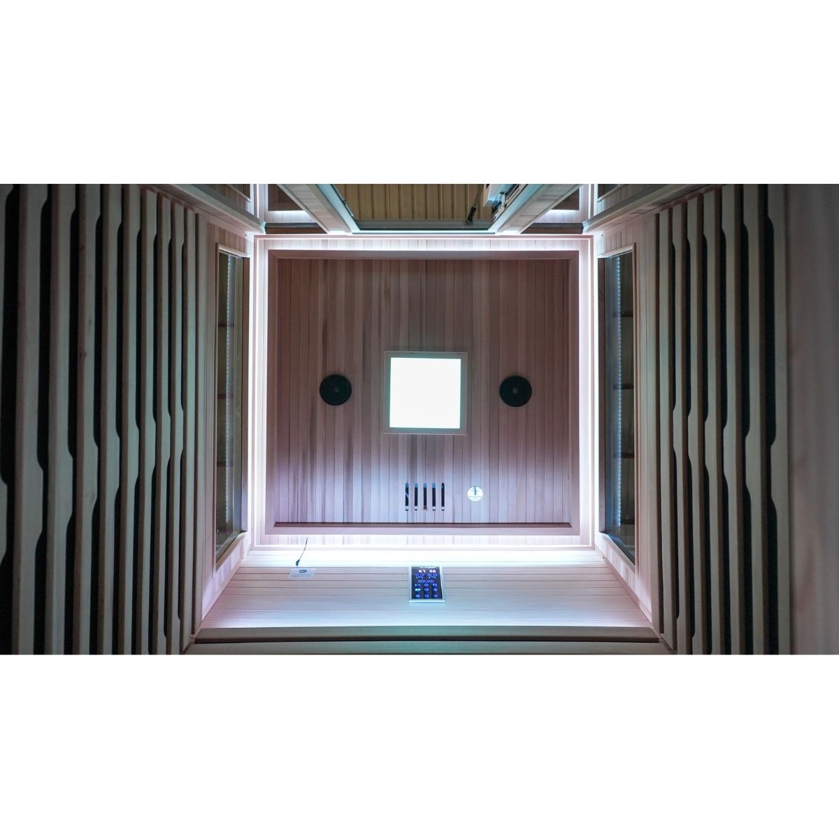 3 Person White Outdoor Infrared Sauna Bella Deluxe