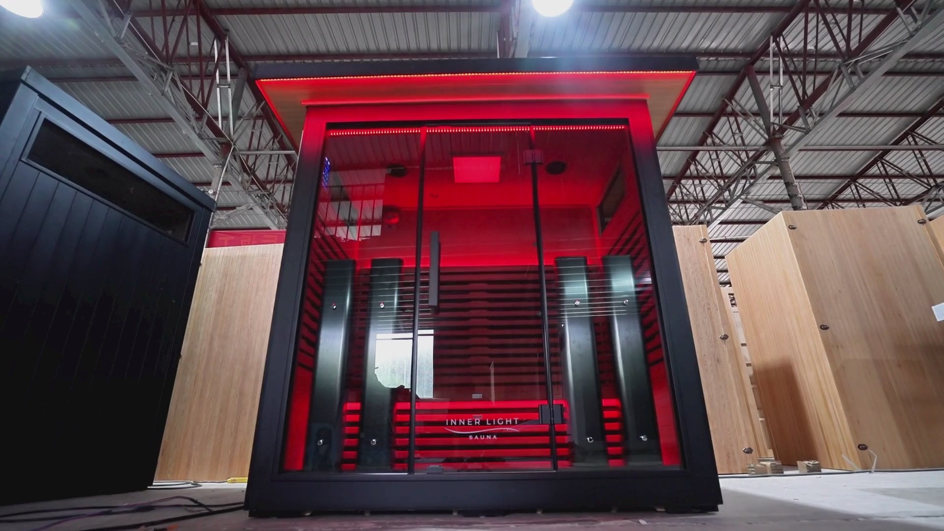 Load video: video showcasing Inner Light Sauna's sauna collection